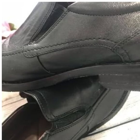 JOHNSTON & MURPHY Men's Black Slip-on Dress Shoes Size 10 - Picture 5 of 8